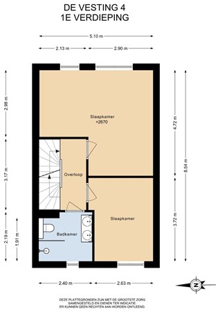 Floorplan - De Vesting 4, 4194 AR Meteren